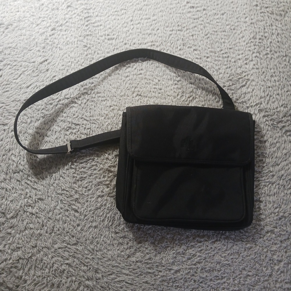 Lauren Ralph Lauren‎ Nylon Crossbody Messenger Bag Style Womens LRL Logo Purse